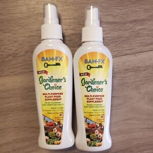 Pk of 2 Bam FX Gardener's Choice Multi-Purpose Plant Food Supplement 6 oz ea